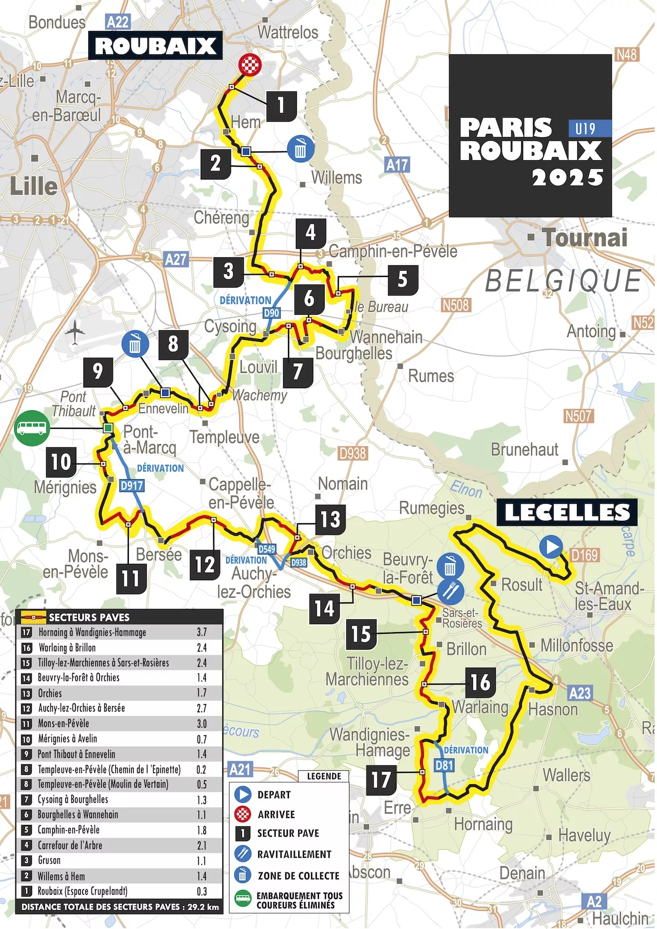 paris-roubaix-juniors-u19-2025-carte-parcours