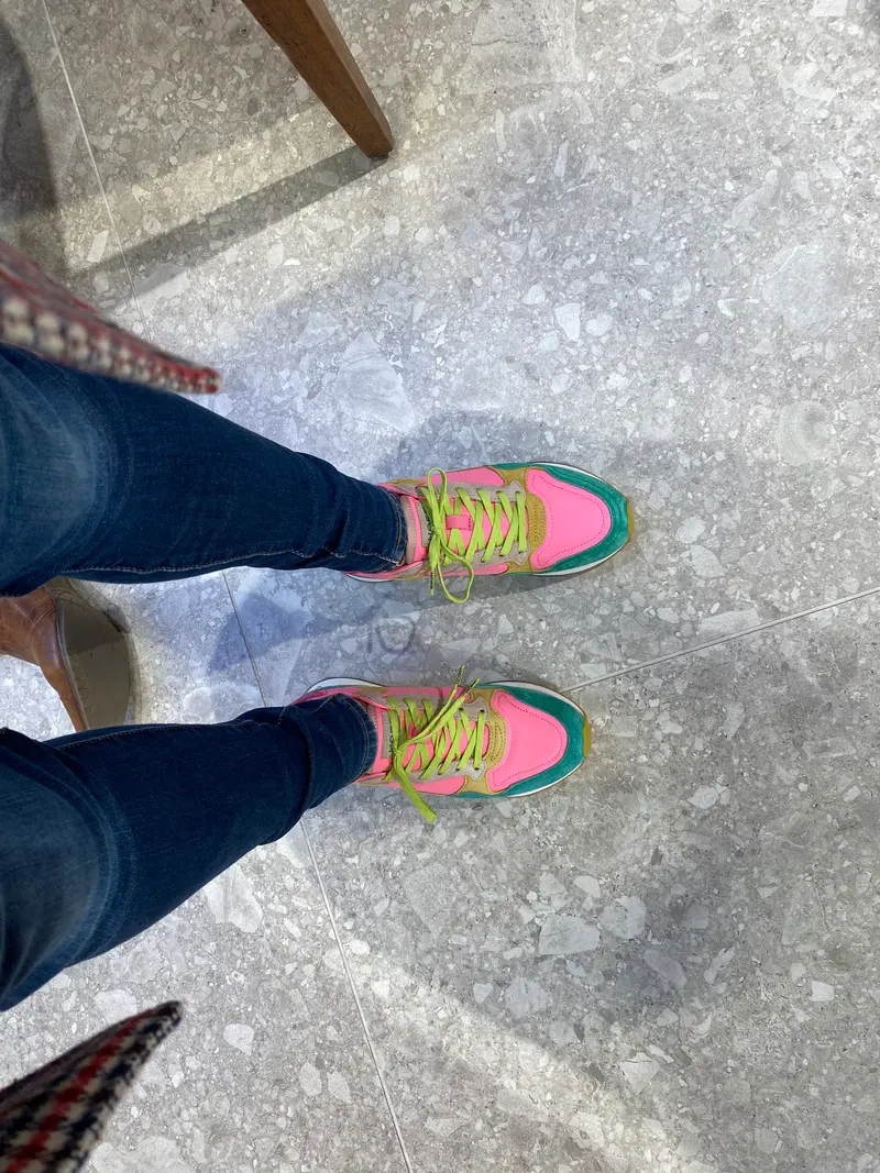 Comfortable trainers recommended for walking the cobbled streets of the Braderie de Lille all day